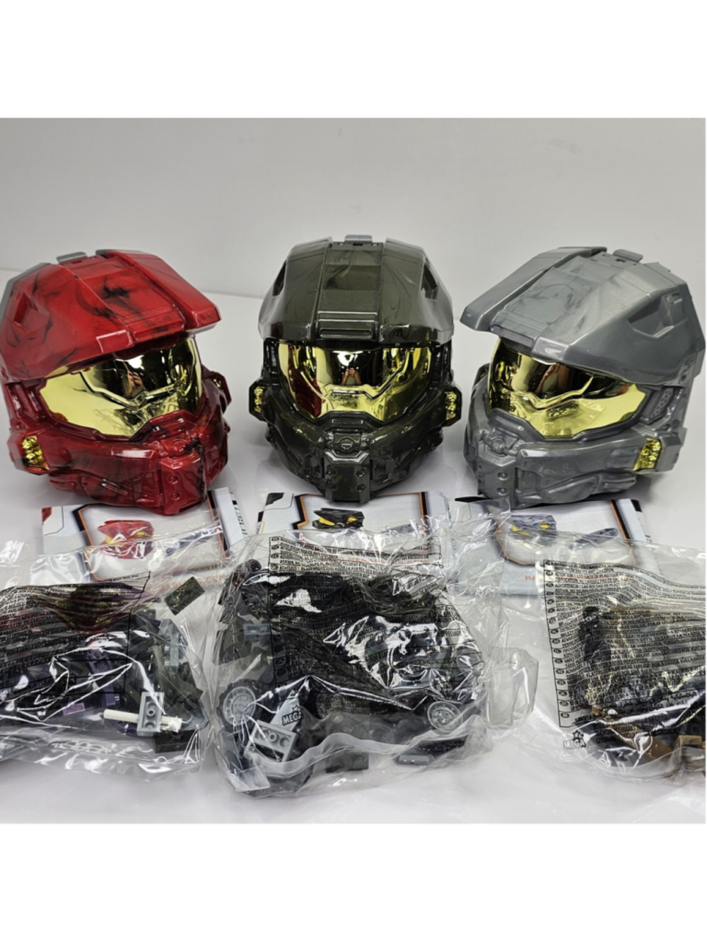 Mega Construx Halo Spartan Helmet Lot 97270 97216 97224 Sealed Packs